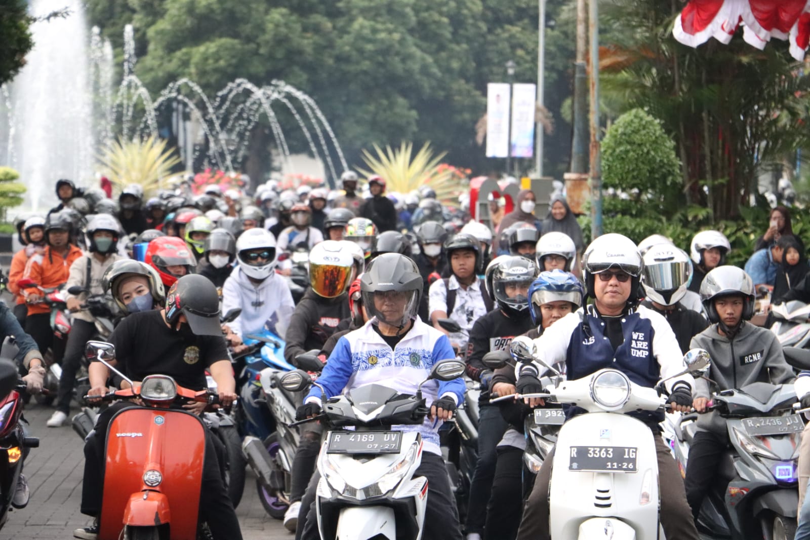 Kampanyekan Purwokerto Kota Nyaman, UMP Gelar Sunday Morning Ride